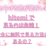 とろける君が愛おしいhitomiで見るのは危険！安全に無料で見る方法はあるの？